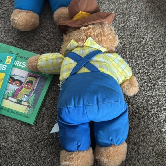 Vintage The Berenstain Bears Plush Stuffed And Books Bundle Papa Brother - Picture 6 of 10